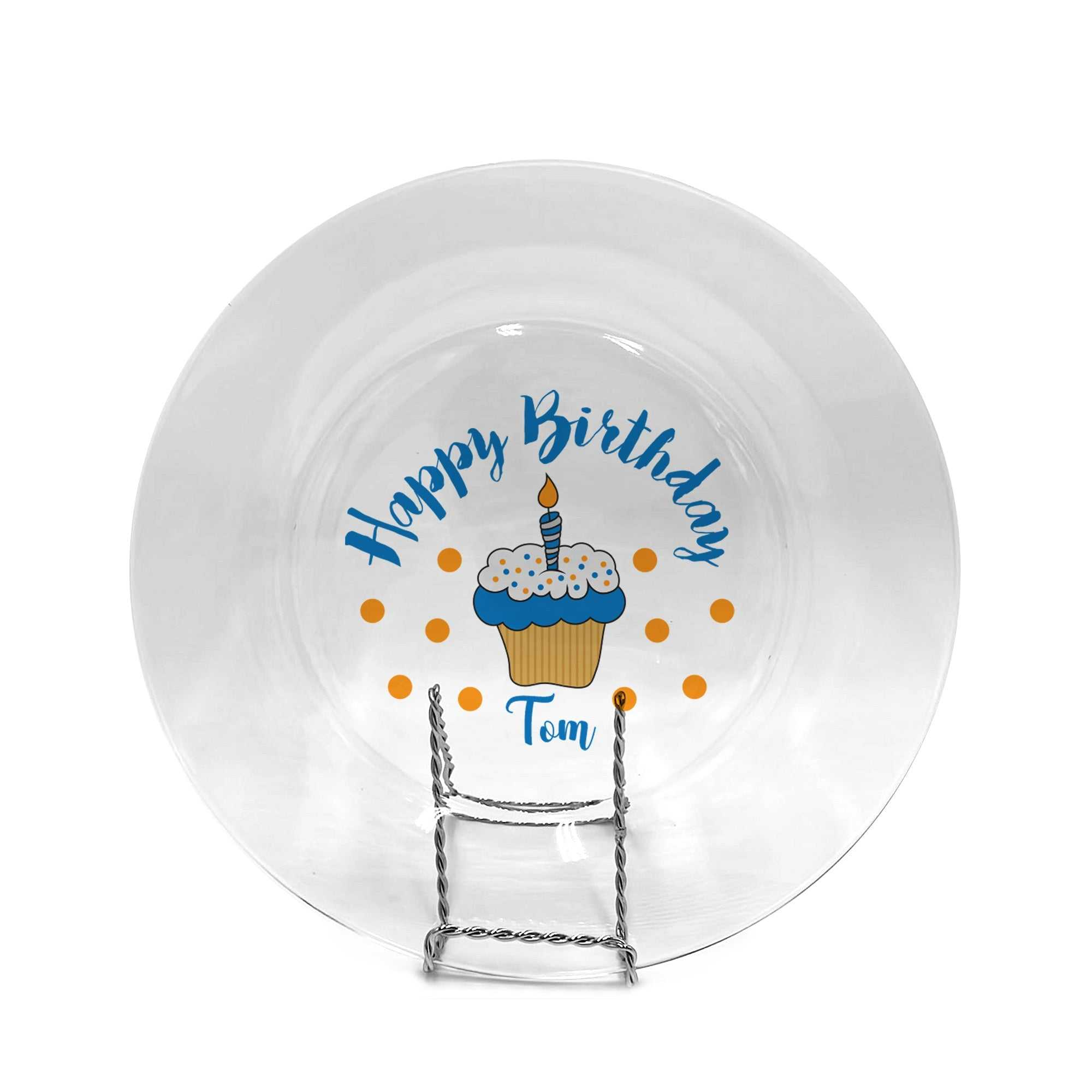 Personalized Glass Plates Custom Birthday Plates Boys and Girls Glass Plates- Customizable birthday plate