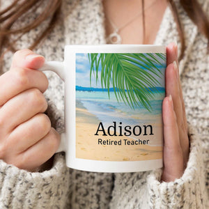 Retired Mug, Retirement Mug, Retirement Gifts For Women, Personalized Retirement Gift, Retiree Mug for Her, Coworker