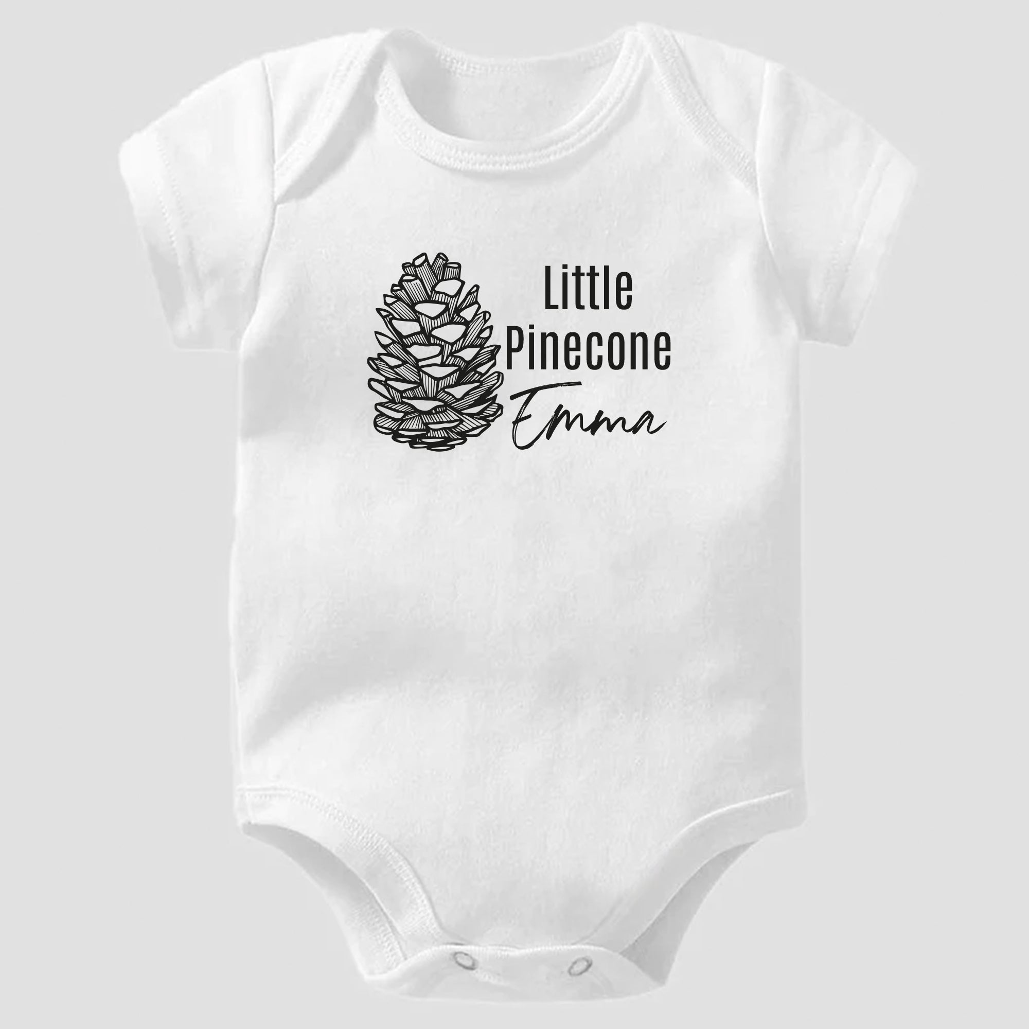 Personalized Little Pinecone Baby Onesie®, Pregnancy Announcement Baby Onesie®, Baby Name Onesie®, Personalized Baby Girl Shirt