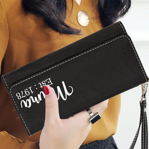 Personalized Mother Gift, Custom wallet, Mother's Day gift, gift for her, personalized gifts, Woman Wallet, leather wallet