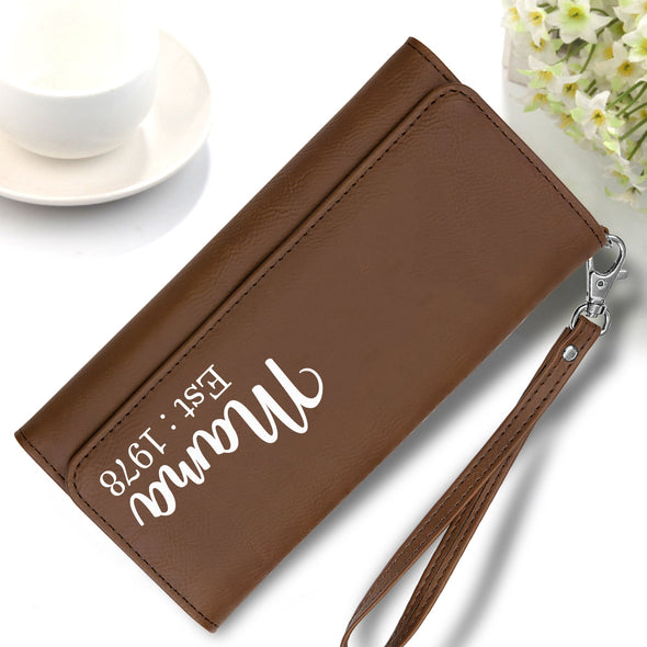 Personalized Mother Gift, Custom wallet, Mother's Day gift, gift for her, personalized gifts, Woman Wallet, leather wallet