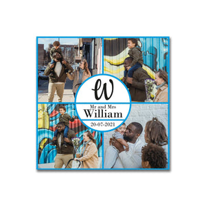 Personalized Photo Canvas - Mr and Mrs Custom Wall Art - Ideal Dad Birthday Gift and Wall Decor