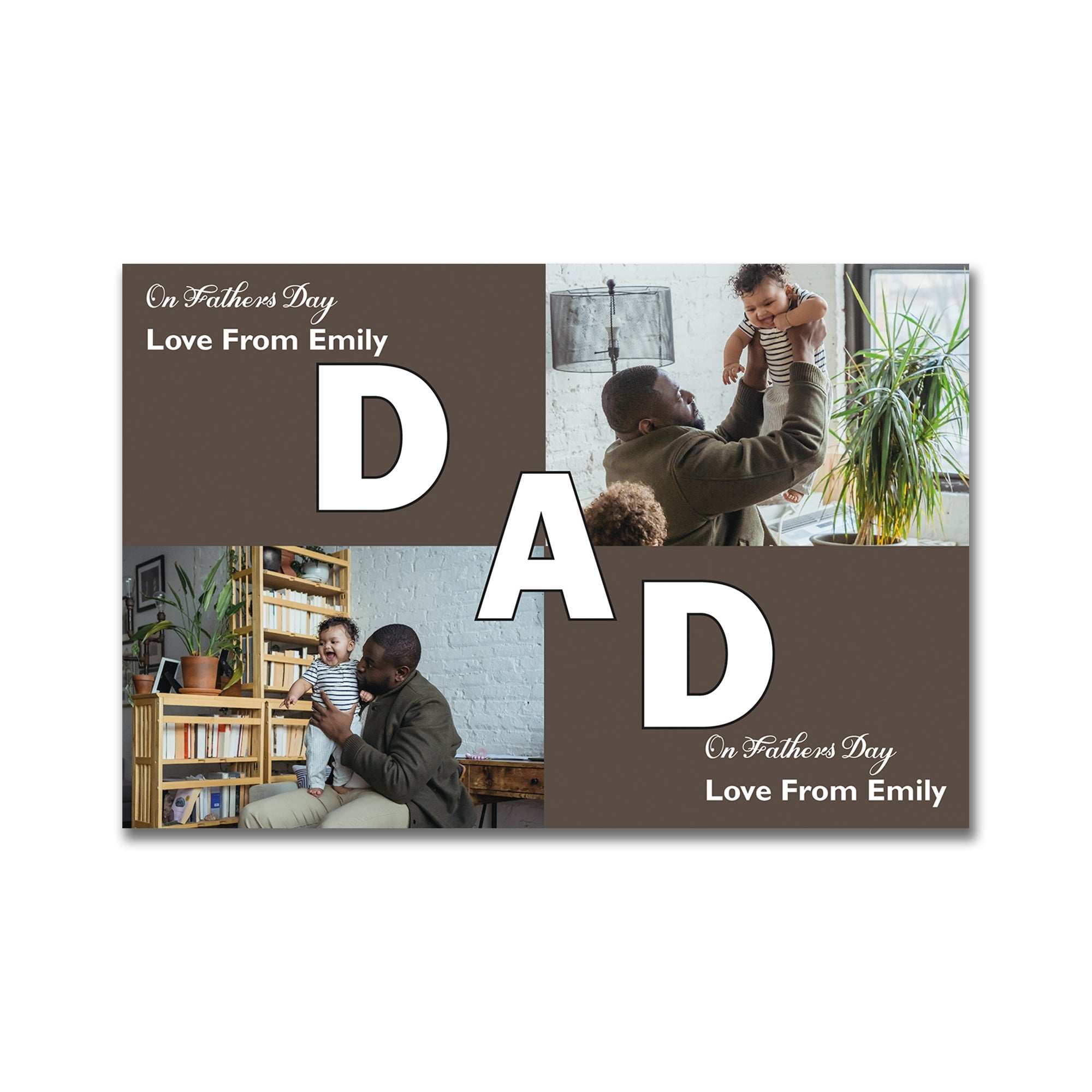 Personalized Photo Canvas - Custom Wall Art for Dad