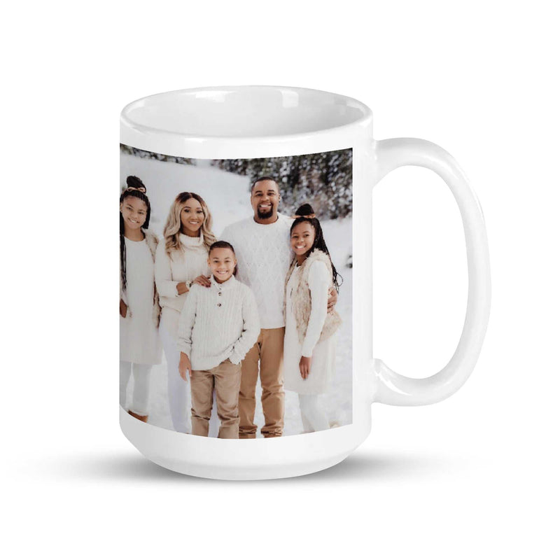 Personalized Photo Mug, Ceramic Coffee Cup, Mother's Day Gift, Custom Picture Mug, Gift for Grandparents, Family Photo Mug