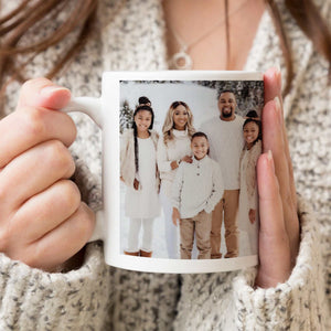 Personalized Photo Mug, Ceramic Coffee Cup, Mother's Day Gift, Custom Picture Mug, Gift for Grandparents, Family Photo Mug