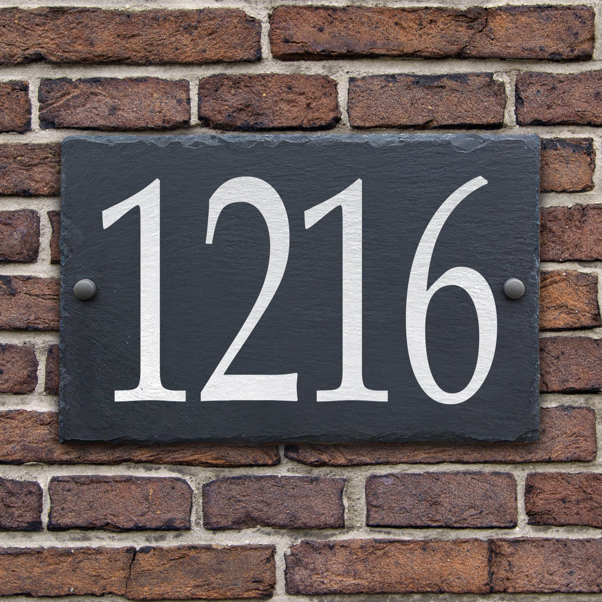 Personalized Slate Home Sign, Last Name Slate Address Sign, Street Number Sign, Slate Hanging Sign, Slate Plaque