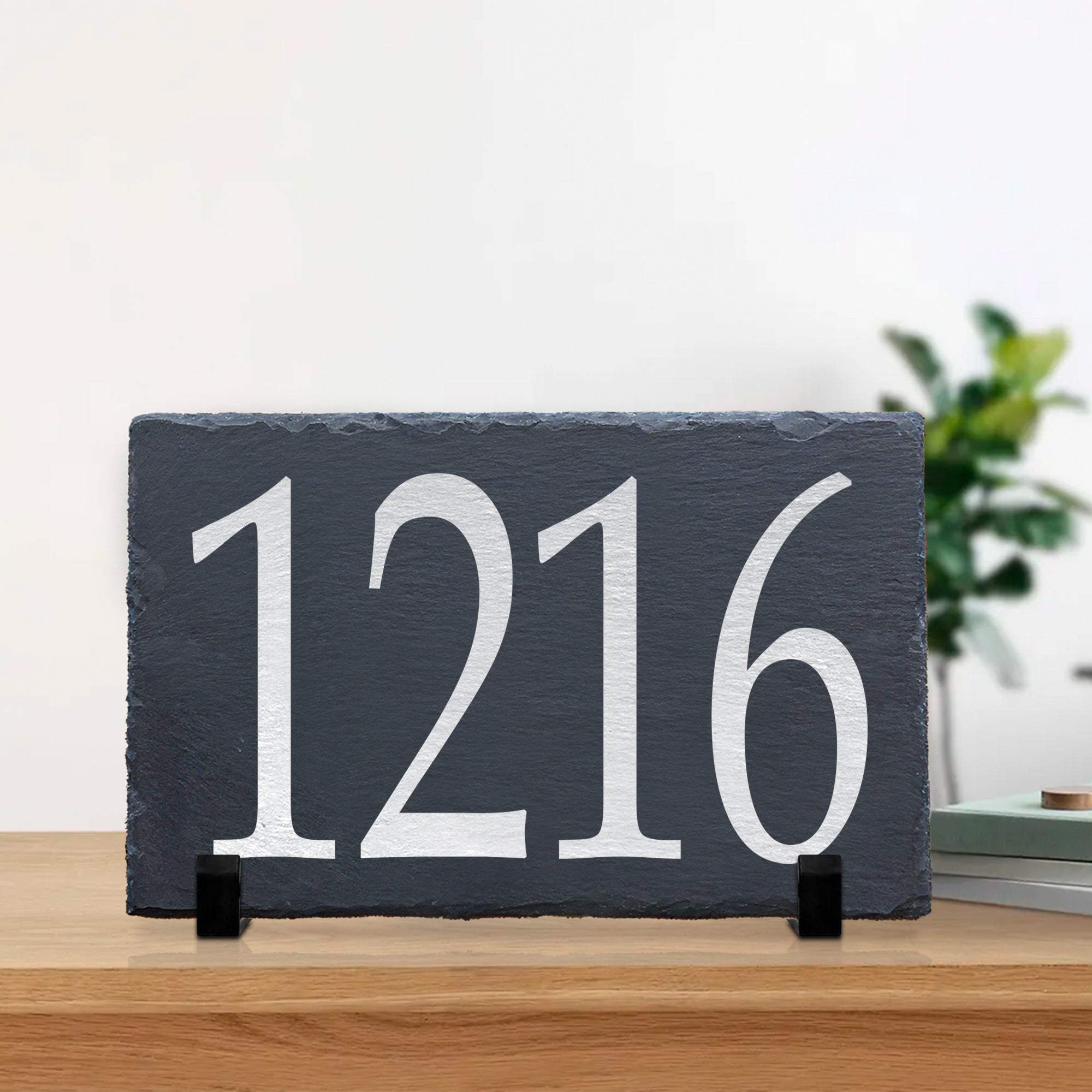 Personalized Slate Home Sign, Last Name Slate Address Sign, Street Number Sign, Slate Hanging Sign, Slate Plaque