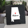 Personalized State Coasters, Home State Coasters, Map Coasters, Housewarming Gifts, Custom Coasters, State With Heart