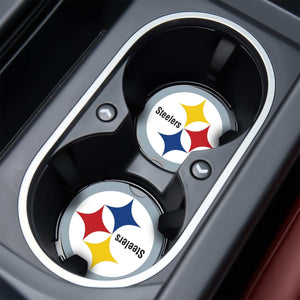 Pittsburgh steelers gifts, Steelers accessories, Personalized steelers gifts, Steelers birthday gift, Steelers fan, Personalized Car Coaster