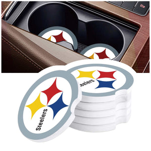 Pittsburgh steelers gifts, Steelers accessories, Personalized steelers gifts, Steelers birthday gift, Steelers fan, Personalized Car Coaster