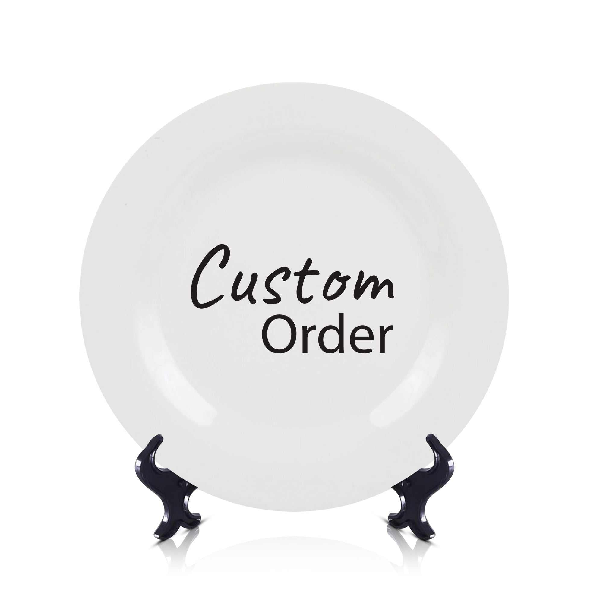 plate custom christmas gift fathers day gift mothers gift idea