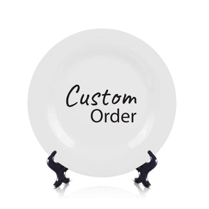 plate custom christmas gift fathers day gift mothers gift idea