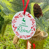 Retirement Christmas ornament, 1st year retired decor, personalized retirement gift, retirement keepsake, retirement gifts