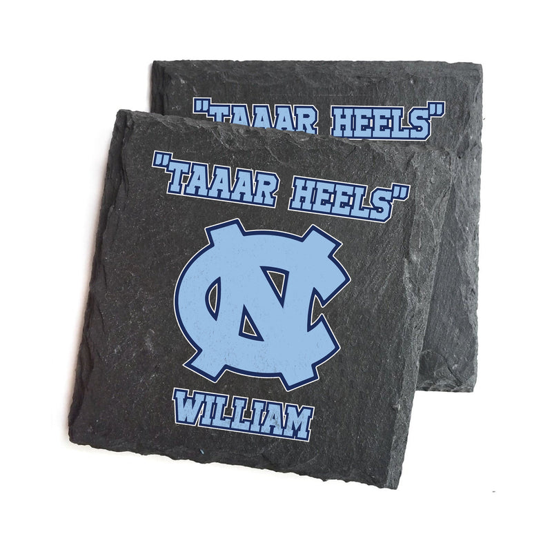 University of Chapel Hill Coaster, UNC Tar heels Coaster, Custom Graduation Gift, Custom coaster for him, Her , North Carolina Black Coasters