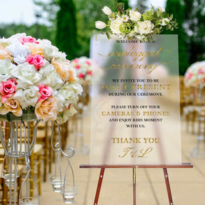 Unplugged Ceremony Sign, Unplugged Wedding Sign, Modern Wedding Decor, Entry Way Decor, Stylish Wedding Sign, Wedding Decor