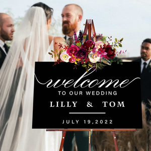 Wedding Welcome Sign- Acrylic Wedding Decor Welcome To The Wedding Sign, Personalized Wedding Sign, Wedding Decor, Acrylic Welcome Sign, Acrylic Wedding Sign