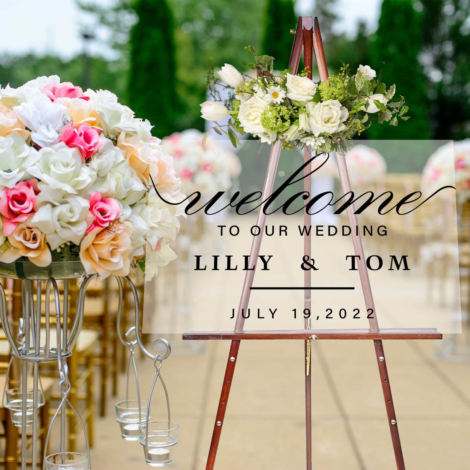 Wedding Welcome Sign- Acrylic Wedding Decor Welcome To The Wedding Sign, Personalized Wedding Sign, Wedding Decor, Acrylic Welcome Sign, Acrylic Wedding Sign