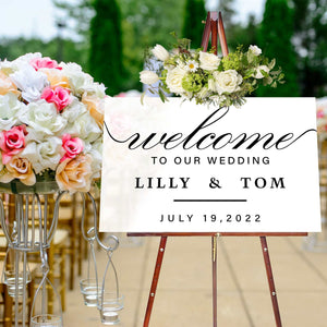 Wedding Welcome Sign- Acrylic Wedding Decor Welcome To The Wedding Sign, Personalized Wedding Sign, Wedding Decor, Acrylic Welcome Sign, Acrylic Wedding Sign