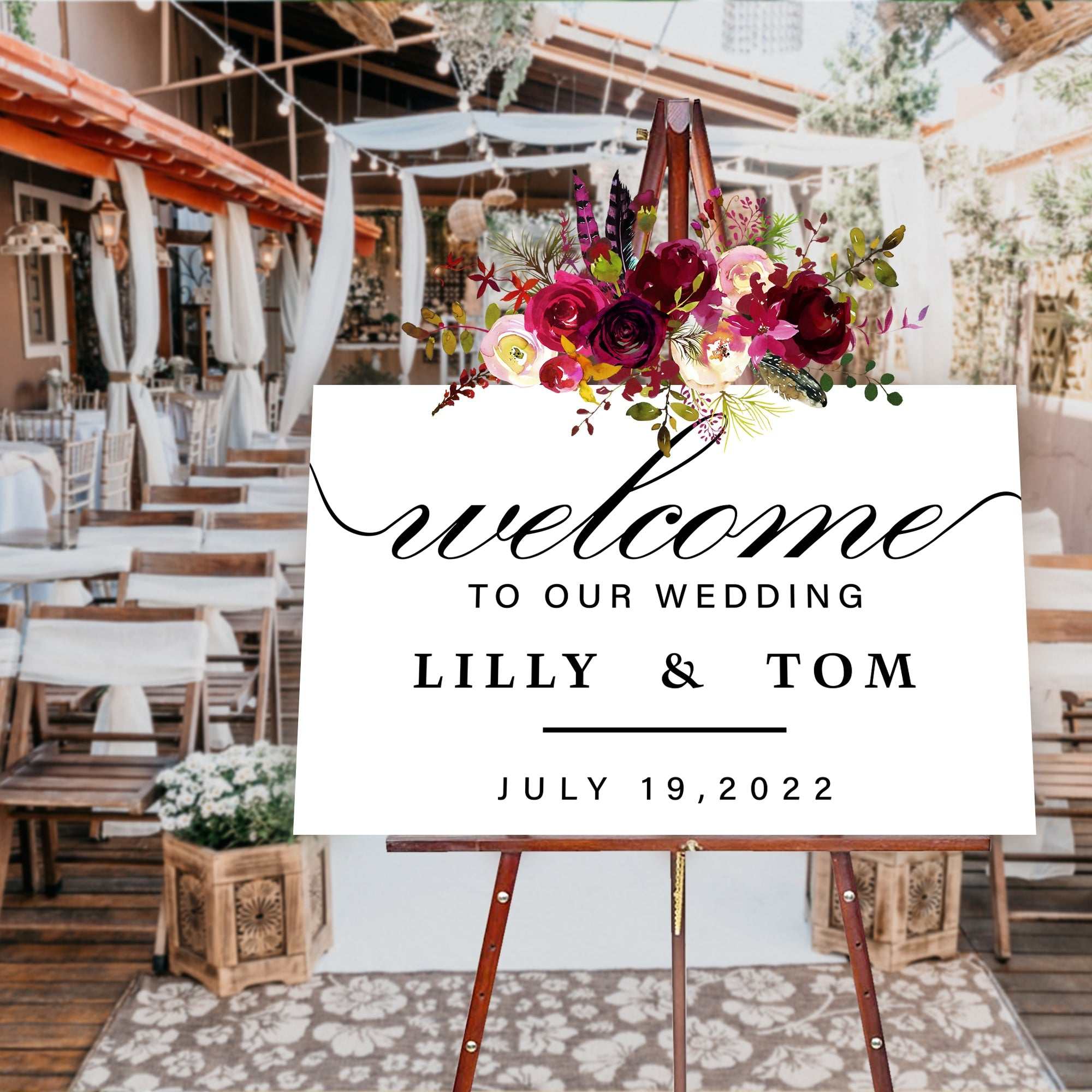 Wedding Welcome Sign- Acrylic Wedding Decor Welcome To The Wedding Sign, Personalized Wedding Sign, Wedding Decor, Acrylic Welcome Sign, Acrylic Wedding Sign