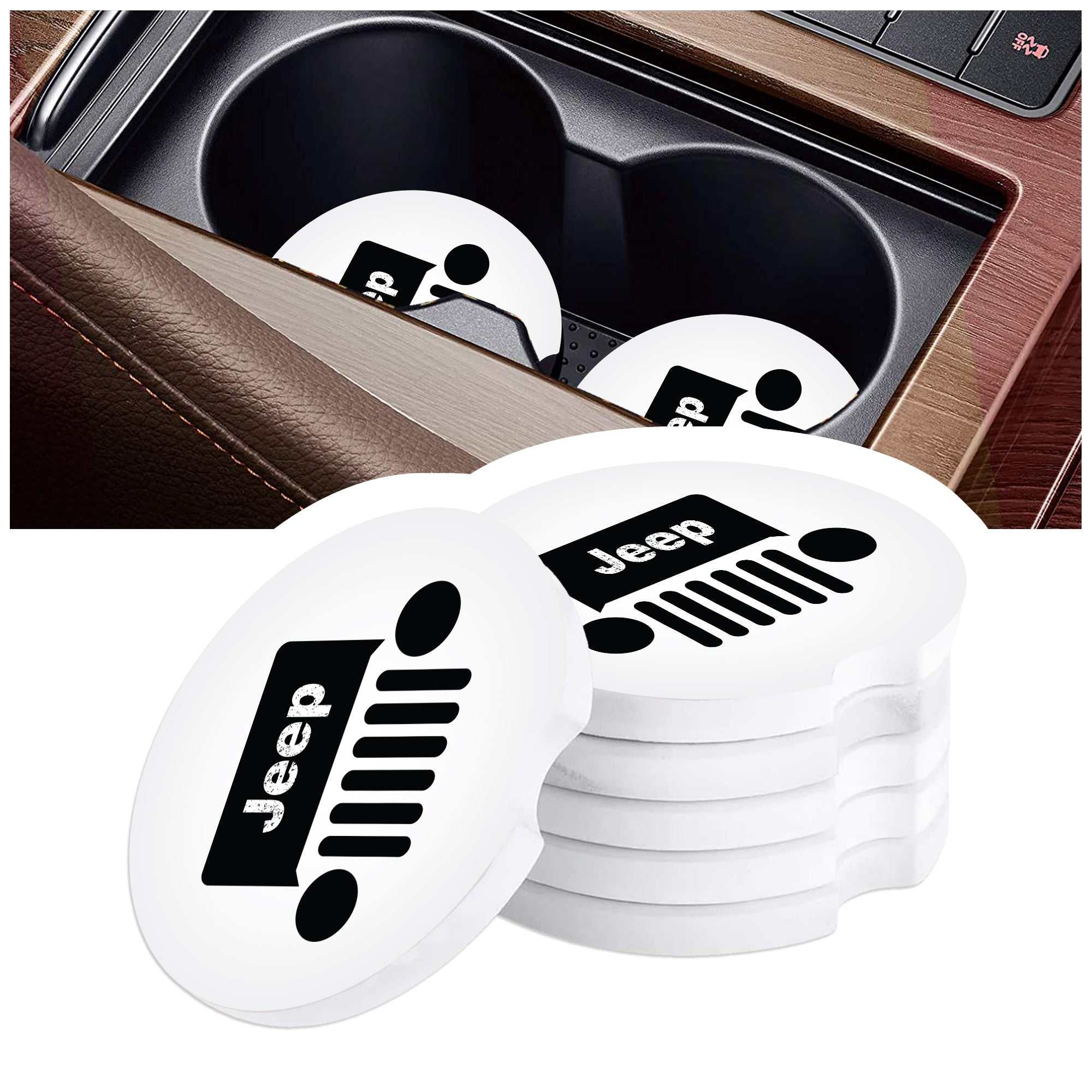 Wrangler Car Coasters, Jeep Car Coasters, Jeep Sandstone Car Coasters, Jeep Accessories, Jeep Assorted Car Coaster